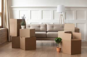 Boxes in Living Room — Removalist in Brisbane, QLD
